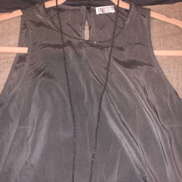 Brunello Cucinelli Silk Monili Top L - Picture 5 of 6